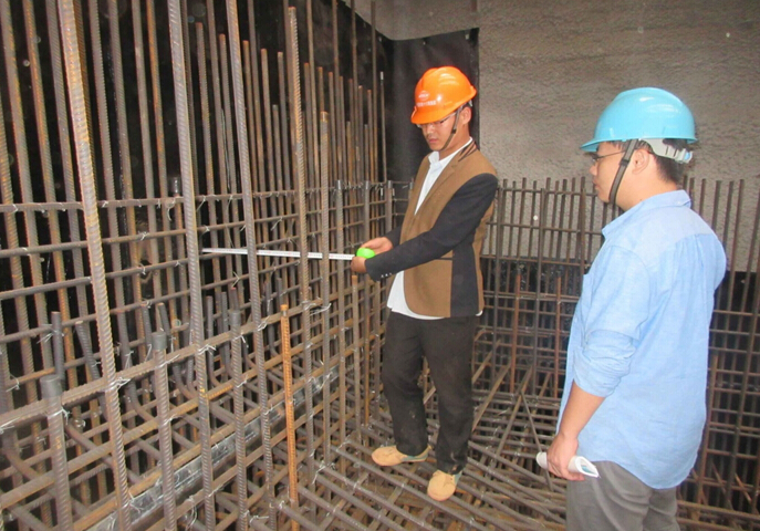 南宁地铁3号线庆歌路站底板钢筋工程样板顺利通过验收